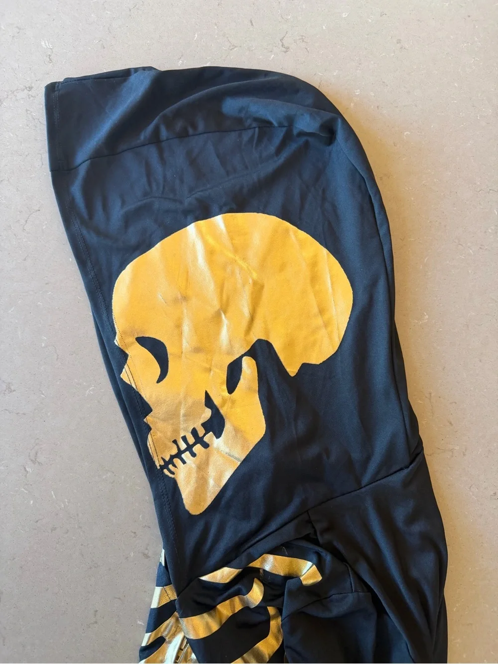 Gold Metallic Skeleton Halloween Costume 24 Carat Bones - Womens Small 2-4